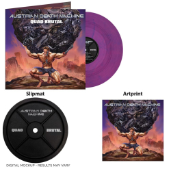 Quad Brutal Die Hard Edition: VIOLETT-BLAU marmoriertes Vinyl + Slipmat + Artprint
