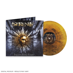 Fallen Sanctuary - Orange schwarz marmorierte LP