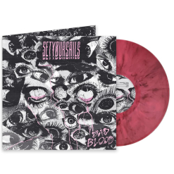 Bad Blood PINK SCHWARZ marmoriertes Vinyl