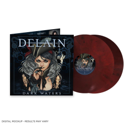 Dark Waters RED BLACK Marbled 2- Vinyl