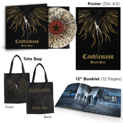 Black Star - Schwarz Orange Splatter LP + Booklet + Poster in Stofftasche