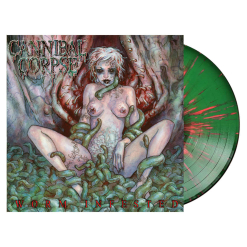 Worm Infested - Grün Rote Splatter LP