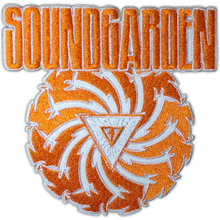 Badmotorfinger Orange on White - Patch