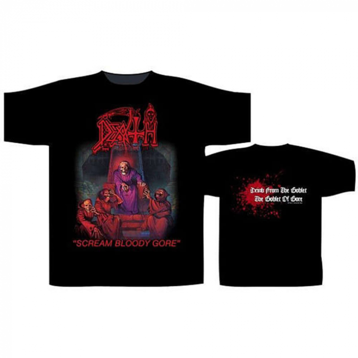 FREESHIP Death Band T-Shirt Artwork Death Metal Band Scream Bloody Gore Shirt 