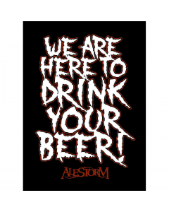 alestorm we are here to drink your beer patch