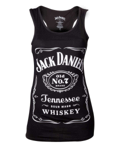 JACK DANIELS - Logo / BLACK Girlie Tanktop