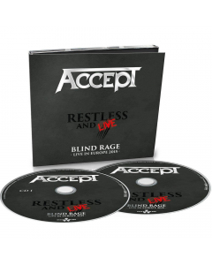 40977-1 accept restless and live digipak 2-cd heavy metal