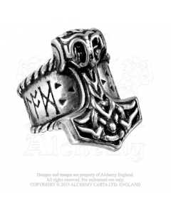 ALCHEMY ENGLAND - Thor's Runehammer / Pewter Ring