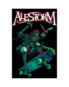 alestorm pirate pizza party flag