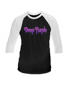 Deep Purple Logo baseball shirt front