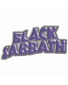 BLACK SABBATH - Purple Logo / Metal Pin Badge