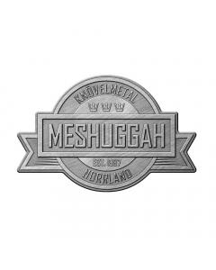 50747 meshuggah crest metal pin badge