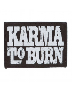 karma to burn logo patch