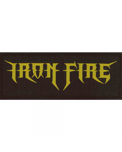 iron fire logo patch