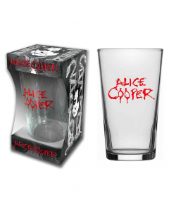 alice cooper logo beer glass