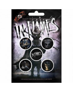 in flames the mask button badge pack