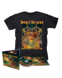 devildriver dealing with demons 1 digipak cd t shirt bundle