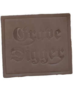 grave digger logo leather patch