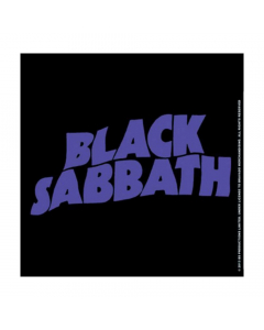 black sabbath wavy logo coaster
