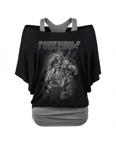 Powerwolf Fast Than The Flame Girl Double Layer Shirt