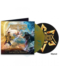 Angus McSix and the Sword of Power GOLD BLUE Marbled Vinyl + Slipmat
