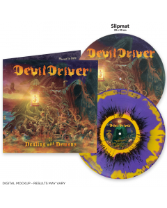 Dealing With Demons Vol. II Die Hard Edition: GELB VIOLETT SCHWARZ Ink Spot Splatter Vinyl + Slipmat