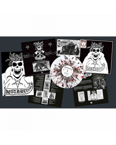 Bestial Invasion Of Hell - WHITE RED BLACK Splatter Vinyl
