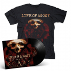 57849 life of agony the sound of scars black lp + t-shirt bundle crossover groove metal