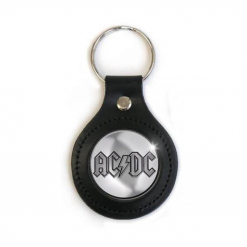 AC/DC Logo Leather Key Ring