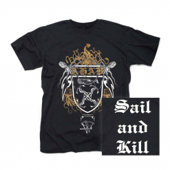 AHAB Sail and Kill T-shirt front and back