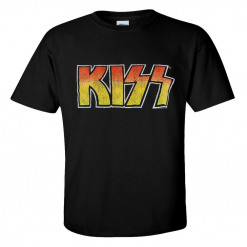 KISS Vintage logo T-shirt front