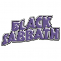 BLACK SABBATH - Purple Logo / Metal Pin Badge