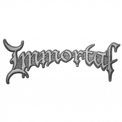 Immortal logo metal pin badge