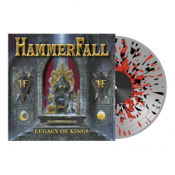 54729 hammerfall legacy of kings grey-black-red splatter lp power metal