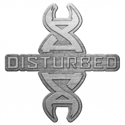 disturbed reddna metal pin badge