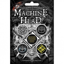 Machine Head Crest button badge pack