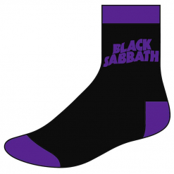 black sabbath wavy logo socks