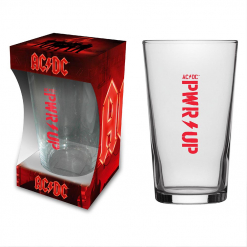 acdc pwr up beer glass