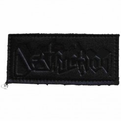 destruction logo leather patch
