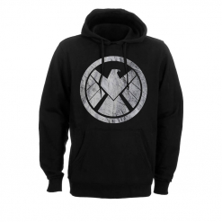 avengers shield logo distressed hoodie