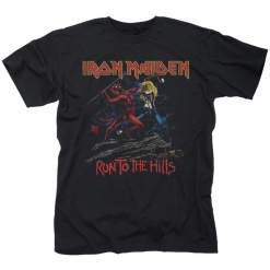 Number Of The Beast Run To The Hills Distress - T-Shirt