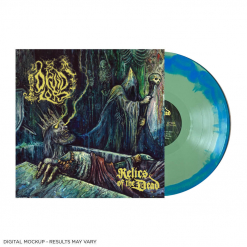 Relics Of The Dead - OLIVE GREEN AQUA BLUE Swirl Vinyl