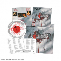 Violent Restitution - WHITE GREY Merge RED Splatter Vinyl